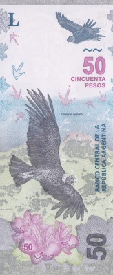 Bancnota Argentina 50 Pesos (2018) - PNew UNC foto
