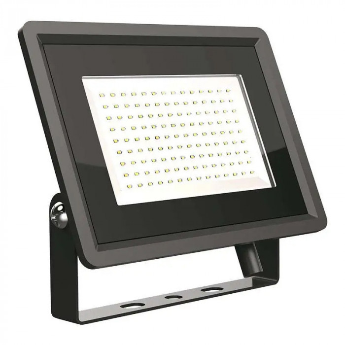 Proiector LED V-tac, 100W, 1000 lm alb rece, 6500K, IP65, negru