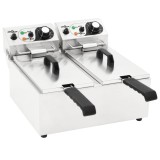 Cumpara ieftin Friteuză electrică dublă din oțel inoxidabil 12 L, 4000 W