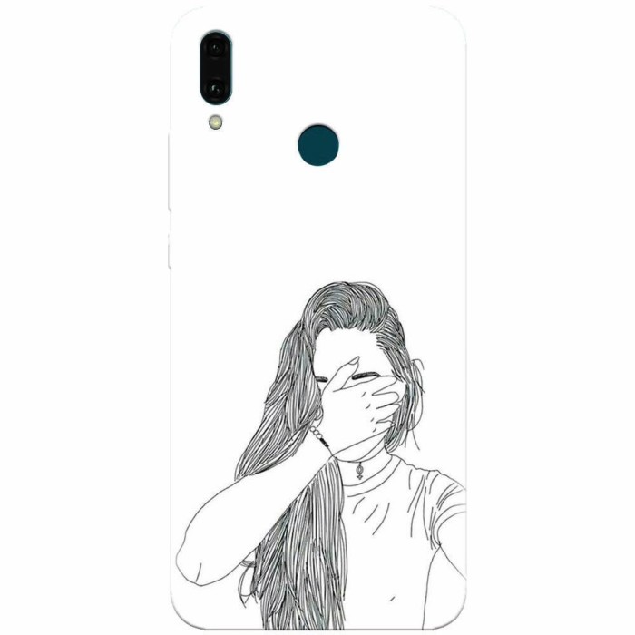 Husa silicon pentru Huawei Y9 2019, Dont Look Husa silicon pentru Huawei Y9 2019, Dont Look