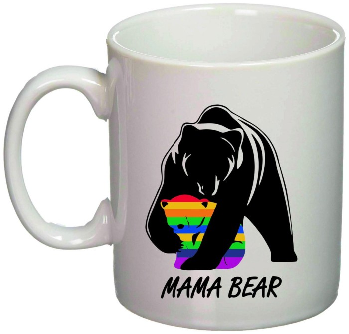 Cana alba personalizata &quot;Mama Bear&quot;, INOVATIX&reg;. 330ml