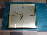Ceas de perete vintage Seiko quartz /japan -defect