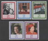 Fiji 1986 - Aniversare Regina Elisabeta II, serie neuzata