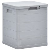 vidaXL Ladă de depozitare pentru grădină, 90 L, gri deschis