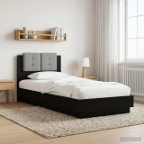 Cumpara ieftin Cadru de Pat cu Tablie Stejar Negru 80 x 200 cm Lemn prelucrat