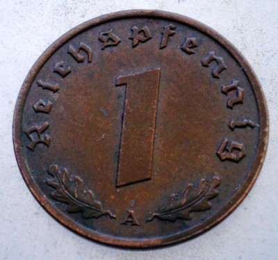 2.783 GERMANIA 1 REICHSPFENNIG 1938 A foto