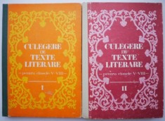 Culegere de texte literare pentru clasele V-VIII (2 volume) ? Vasile Teodorescu foto