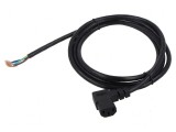 Cablu IEC C13 mamă 90&deg; 2m negru 10A 250V 3x18AWG PVC