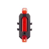 Stop pentru bicicleta, LED, 4 moduri iluminare, plastic, incarcare USB, 3.3x2.3x7.5 cm, Trizand