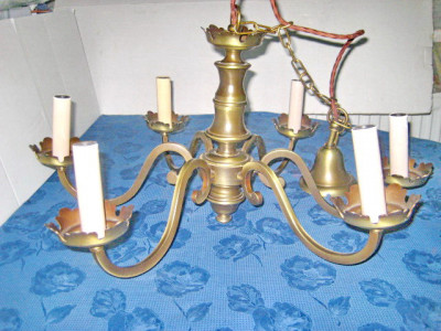 7867-Candelabru 6 brate vechi alama stare foarte buna. foto