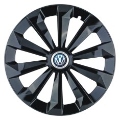 Set 4 Capace Roti 15 inchi (R15) Fame Negru, Compatibile Cu Volkswagen