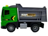 Camion Basculanta Heavy Industry 22cm, Lumini si Sunete, Plastic Rezistent, Jucarie Constructii, 3+ ani