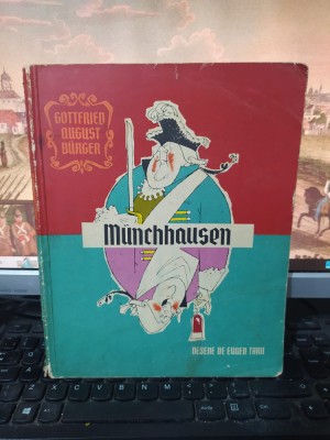 Munchhausen, Gottfried August Burger, ilustrații Eugen Taru, București 1967, 207 foto