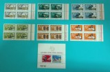 TIMBRE ROMANIA 1974 LP 847+848 CENTENAR UPU BLOC DE 4 +COLITA DANT. MNH, Nestampilat