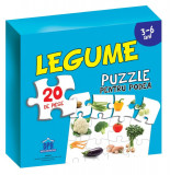 Puzzle pentru podea - Legume - 3-6 Ani