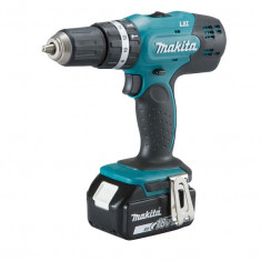 Makita DHP453SYE ? Ma?ina de in?urubat ?i gaurit cu percu?ie cu acumulatori Li-Ion LXT 18V 1.5Ah foto