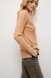 Answear.LAB pulover de cașmir culoarea maro, cu turtleneck