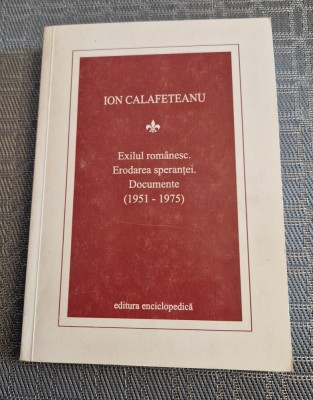 Exilul romanesc erodarea sperantei documente 1951 1975 Ion Calafeteanu foto