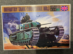 machetă kit plastic 1/72 copie Hasegawa tanc Churchill Mk I foto