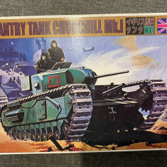 machetă kit plastic 1/72 copie Hasegawa tanc Churchill Mk I