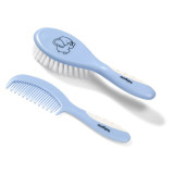 Cumpara ieftin BabyOno Hair Brush perie de par Blue 2 buc