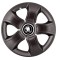 Set 4 Capace Roti Bis Negru R14, pentru Skoda Alb Negru