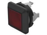 Comutator acţionat prin apăsare 16mm, roşu, IP67