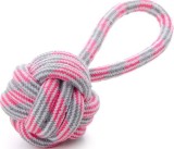 Jucarie minge franghie &amp; maner pink 9 cm