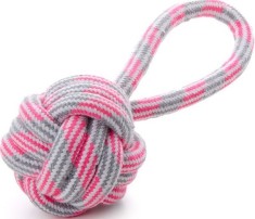 Jucarie minge franghie &amp; maner pink 9 cm