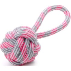 Jucarie minge franghie &amp; maner pink 9 cm
