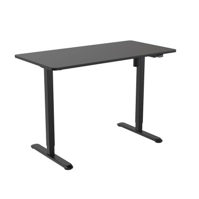 Birou cu reglare pe &amp;icirc;nălțime, 120x60 cm negru foto