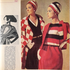 Reclamă Moda 1967 comunism, epoca aur 24 x 20 istoria modei romanesti industrie