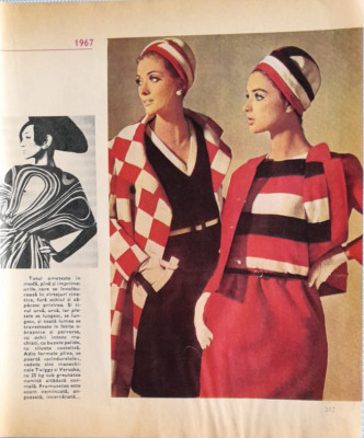 Reclamă Moda 1967 comunism, epoca aur 24 x 20 istoria modei romanesti industrie foto