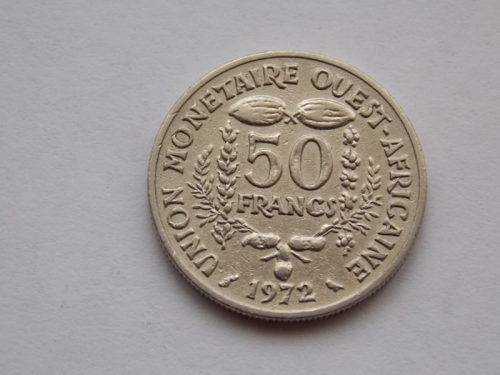 50 FRANCS 1972 STATELE AFRICANE DE VEST