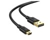 CABLU USB Ugreen, &quot;US132&quot; USB 2.0 (T) la Mini-USB (T) 5 Pin, 2m, conectori auriti, negru, &quot;30472&quot; (timbru verde 0.08 lei) - 6957303834723