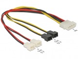 Cablu alimentare Molex la 4 x ventilator 2 pini, Delock 83343