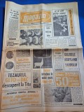 ziarul magazin 24 februarie 1968 - festvalul cerbul de aur brasov,interviu radu beligan,fotbal juventus - ripensia