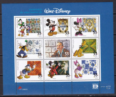 Portugalia 2001 Disney MI 2540-2548 kleib. MNH w65 foto