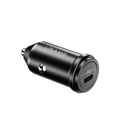 Incarcator Auto pentu iPhone USAMS, Incarcare rapida (18W), Iesire USB-C PD, 5V-3A, Negru foto