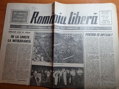 romania libera 26 mai 1990-miting in piata universitatii foto