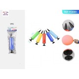 Pompa de umflat baloane PartyGo, 17cm, diverse culori