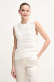 Pedro del Hierro vestă femei, culoarea bej, 5509061