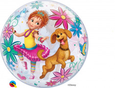 Balon Bubble 22&amp;quot;/56cm Fancy Nancy, Qualatex 91285 foto