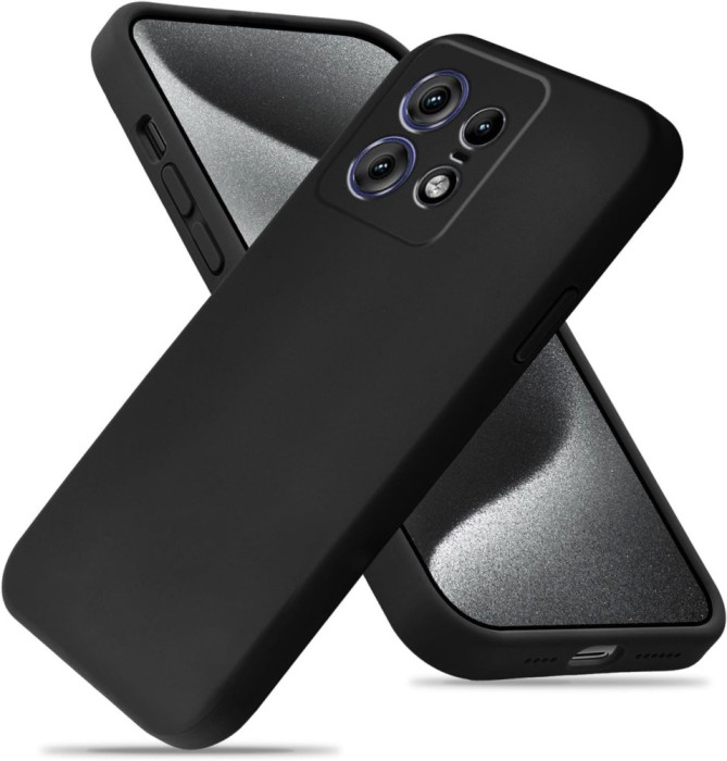 BestCase&reg; Husa Premium Silicon pentru Motorola Edge 50 Pro, Negru