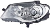 Far VW Touran (1T2) 01.2007-07.2010, partea Stanga, bi-xenon, tip bec D1S+H8, rama neagra, cu motoras, cu lumini pentru curbe, MAGNETI MARELLI, AL Automotive Lighting