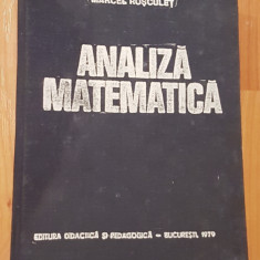 Analiza matematica de Marcel Rosculet