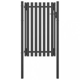 VidaXL Poartă de gard grădină, antracit, 1 x 2 m, oțel