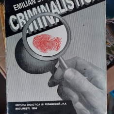 CRIMINALISTICA - EMILIAN STANCU