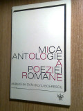 Cumpara ieftin Mica antologie a poeziei romane alcatuita de Dan-Silviu Boerescu (1998)