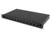 Patch Panel Fibra Optică LANBERG 12 Porturi Rack 19&quot; FOP1-12SS-LDB Negru